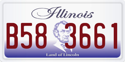 IL license plate B583661