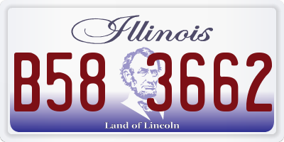 IL license plate B583662
