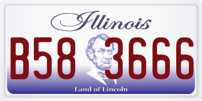 IL license plate B583666