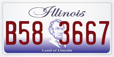IL license plate B583667