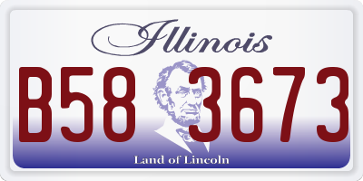 IL license plate B583673