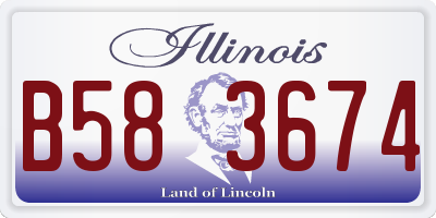 IL license plate B583674