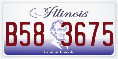 IL license plate B583675