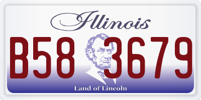 IL license plate B583679