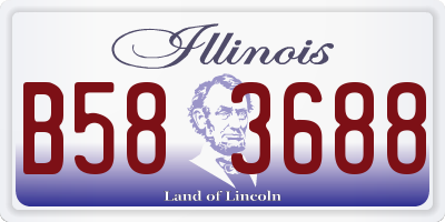 IL license plate B583688
