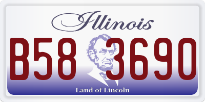 IL license plate B583690