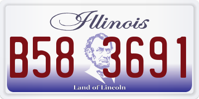 IL license plate B583691