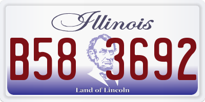 IL license plate B583692