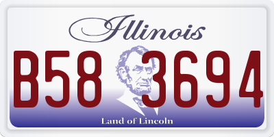 IL license plate B583694