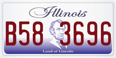 IL license plate B583696