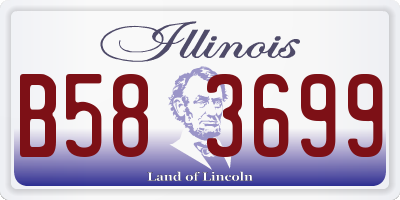 IL license plate B583699