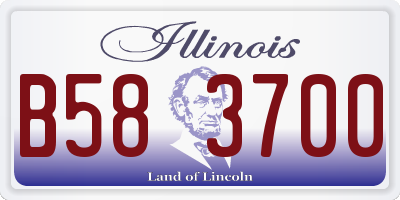 IL license plate B583700