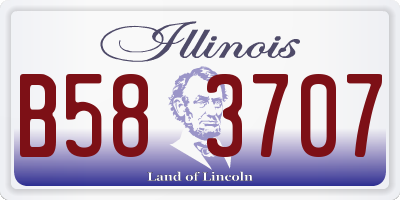 IL license plate B583707