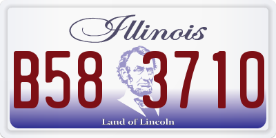 IL license plate B583710