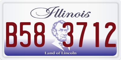 IL license plate B583712