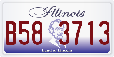 IL license plate B583713