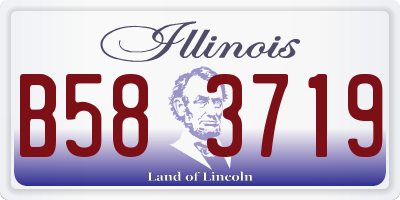 IL license plate B583719