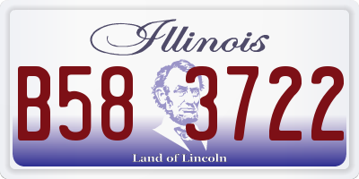 IL license plate B583722