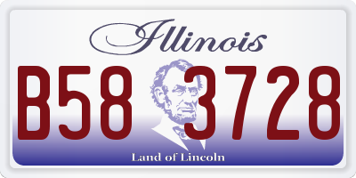 IL license plate B583728