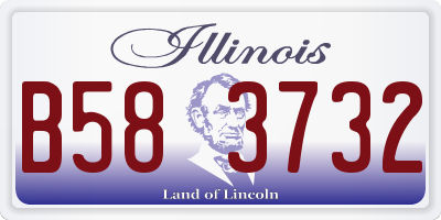 IL license plate B583732