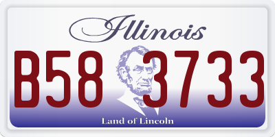 IL license plate B583733