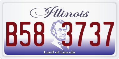 IL license plate B583737