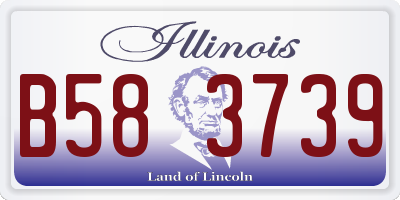 IL license plate B583739