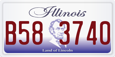 IL license plate B583740
