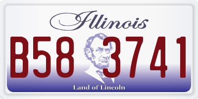 IL license plate B583741