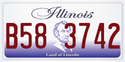 IL license plate B583742