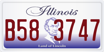 IL license plate B583747