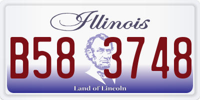 IL license plate B583748