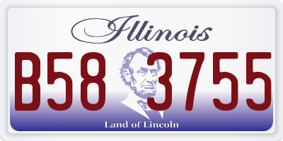 IL license plate B583755