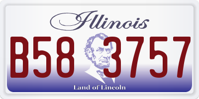 IL license plate B583757