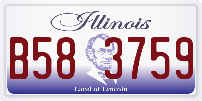IL license plate B583759