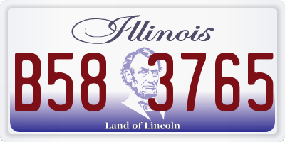 IL license plate B583765