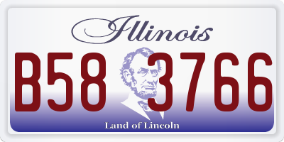 IL license plate B583766