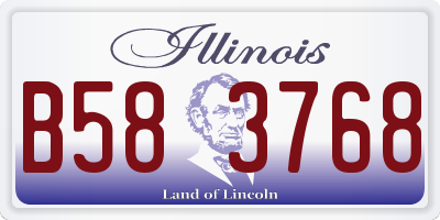 IL license plate B583768