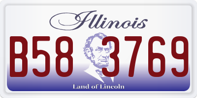 IL license plate B583769