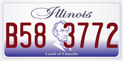 IL license plate B583772