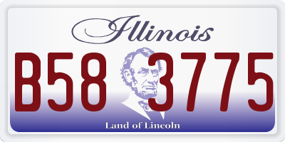 IL license plate B583775
