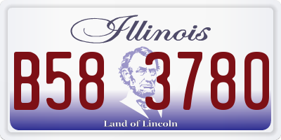 IL license plate B583780