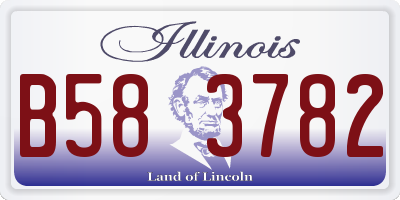 IL license plate B583782