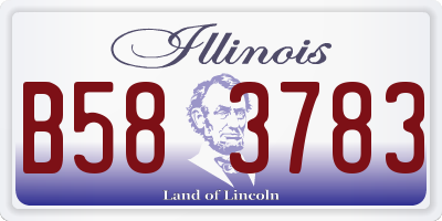 IL license plate B583783