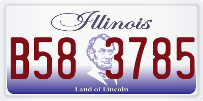 IL license plate B583785