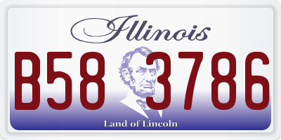 IL license plate B583786