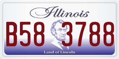 IL license plate B583788