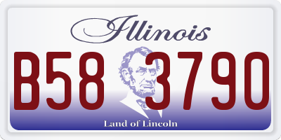 IL license plate B583790