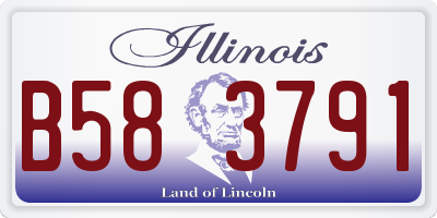 IL license plate B583791