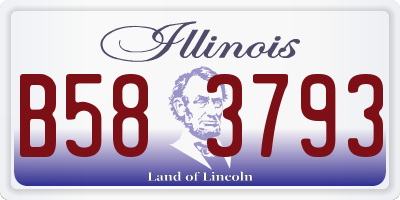 IL license plate B583793